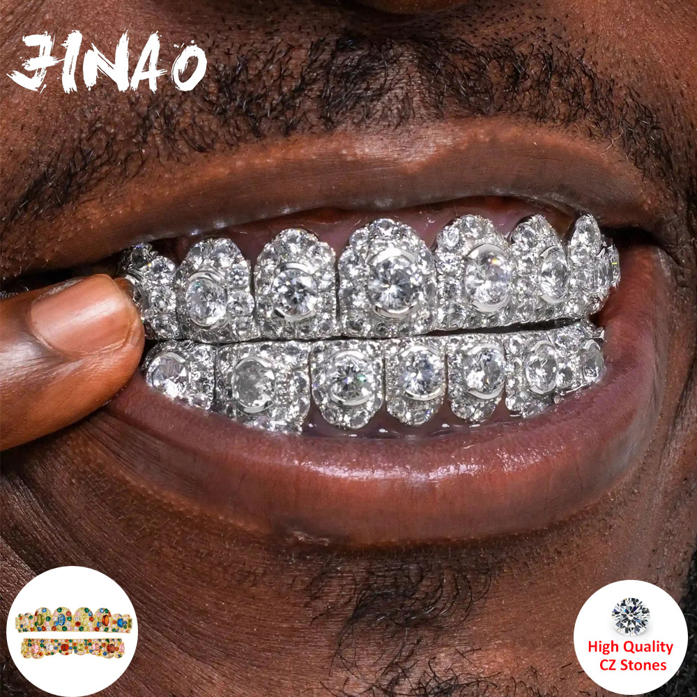 Cosplay Flame Prop - JINAO Hip Hop Pełny Zestaw Grillz