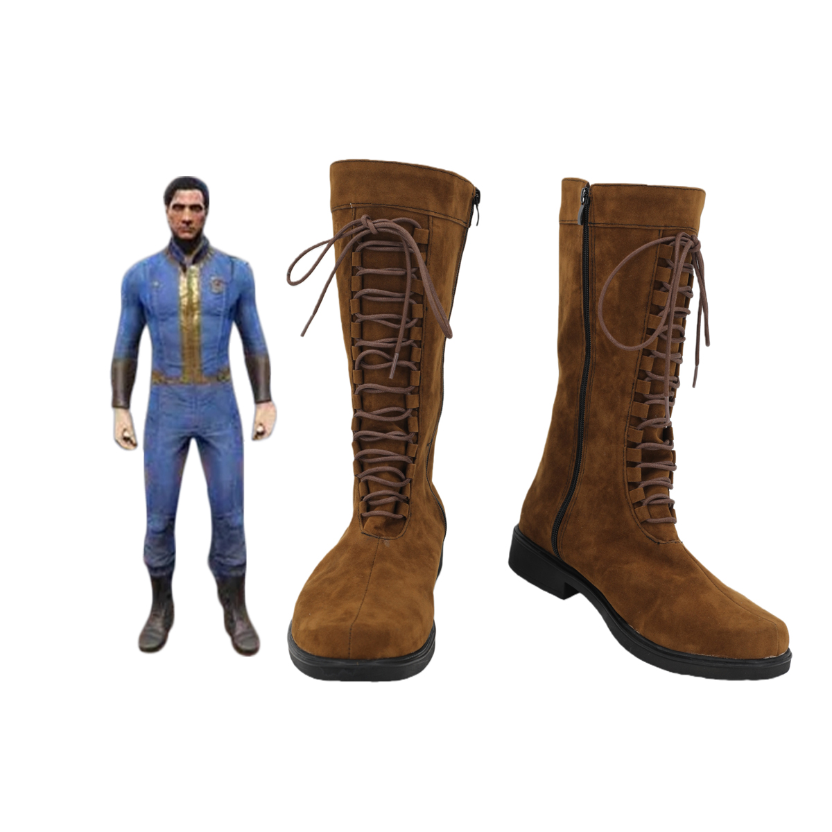 Fallout Cosplay Prop - Fallout 4 Strój Vault Cosplay Buty