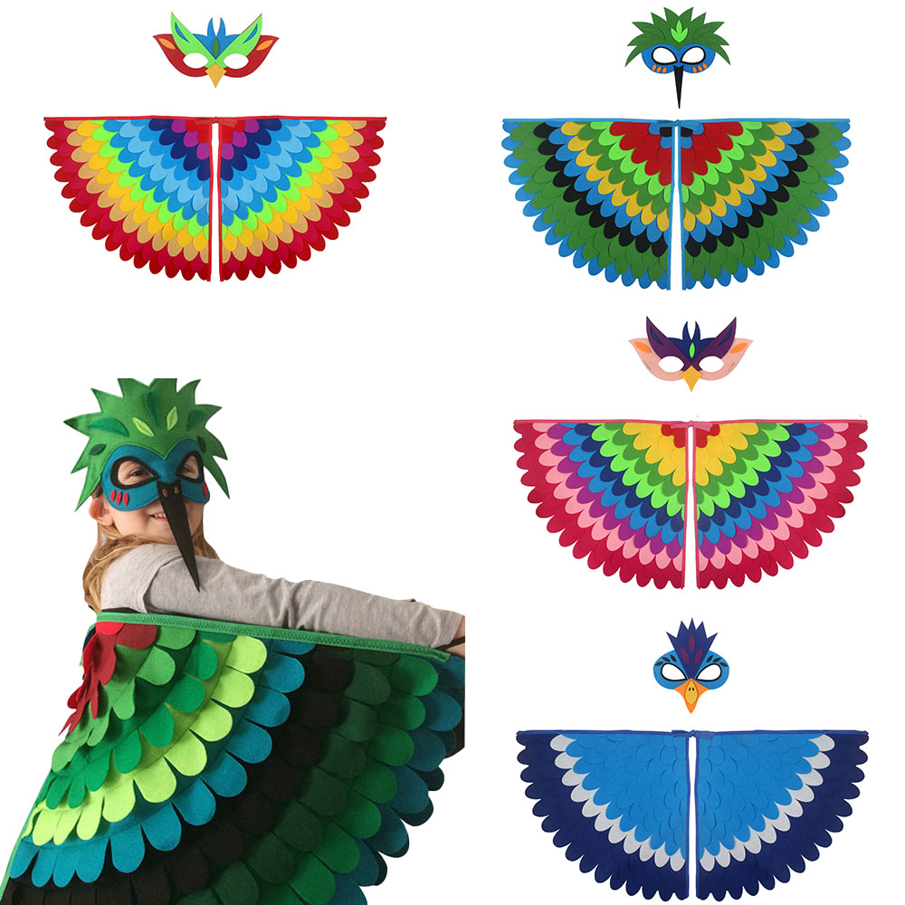 Cosplay Prop Pattern - Uroczy strój ze skrzydłami sowy, filcowy