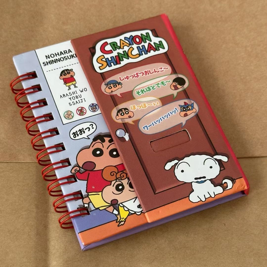 Magnetic Clasp Cosplay - Magnetyczny notatnik Crayon Shin-chan, spiralny notatnik