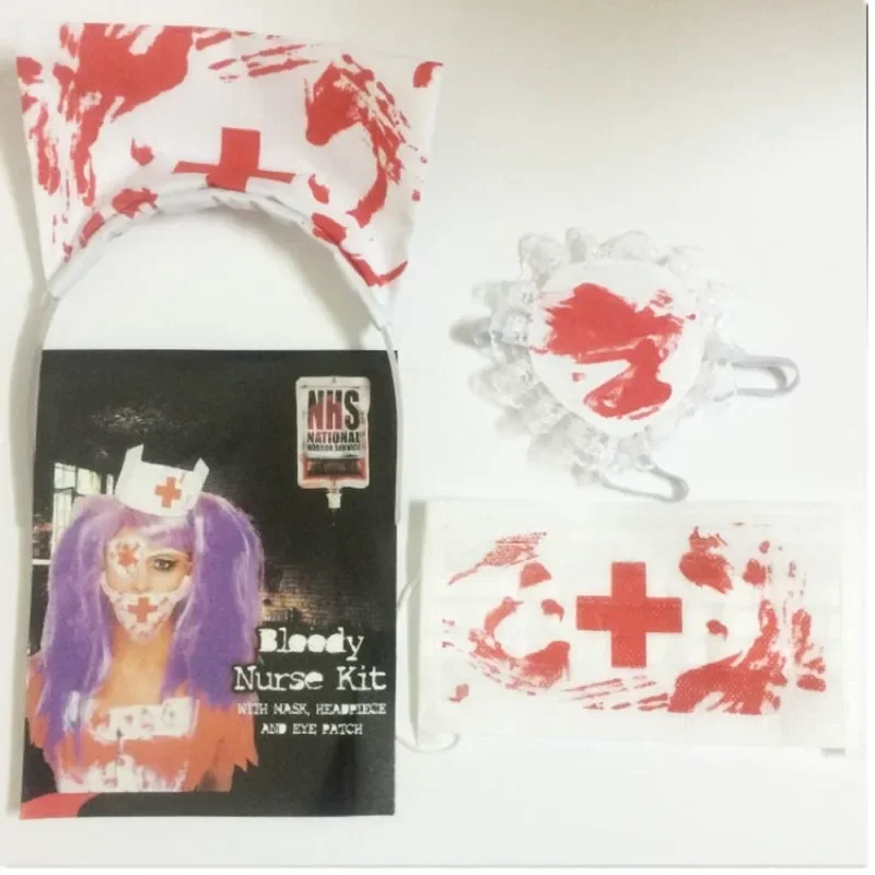 Cosplay Prop Kit - 3 sztuk/zestaw zestaw do krwawej pielęgniarki