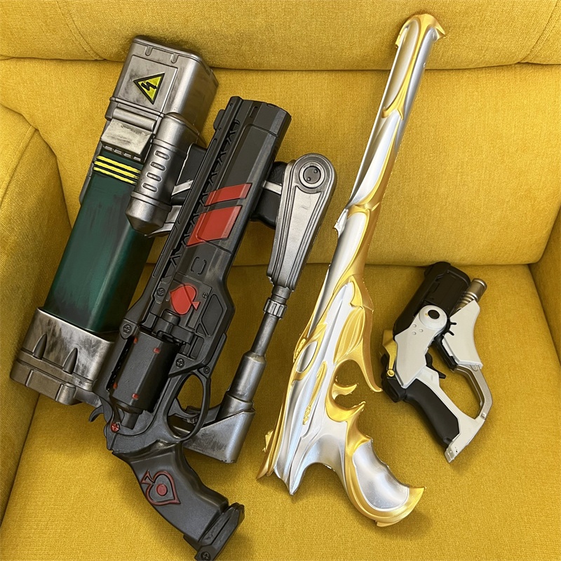 Fallout Cosplay Prop - Replika złotych broni do cosplay, karabin
